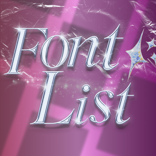 Fonts List